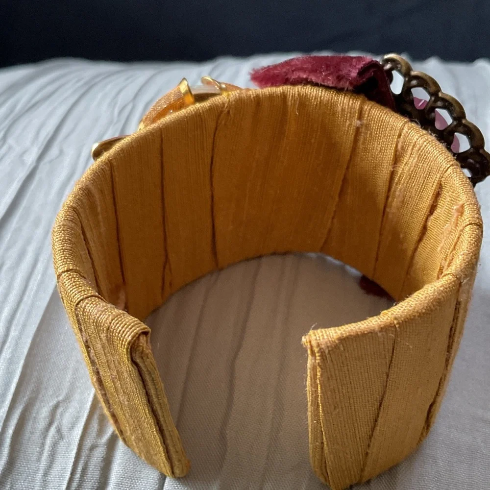 Anthropologie Embellished Cuff Bracelet Set - Picture 3 of 6